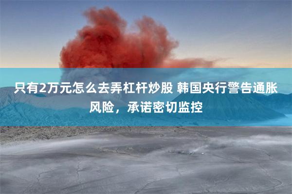 只有2万元怎么去弄杠杆炒股 韩国央行警告通胀风险，承诺密切监控